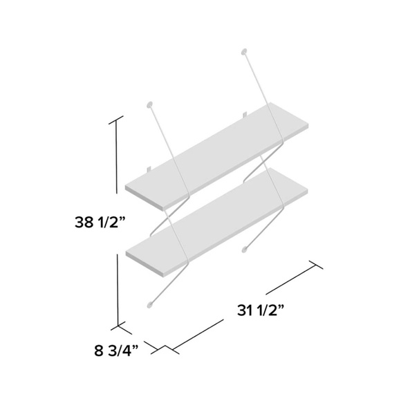 Staats 2 Piece Tiered Shelf - Picture 3 of 6